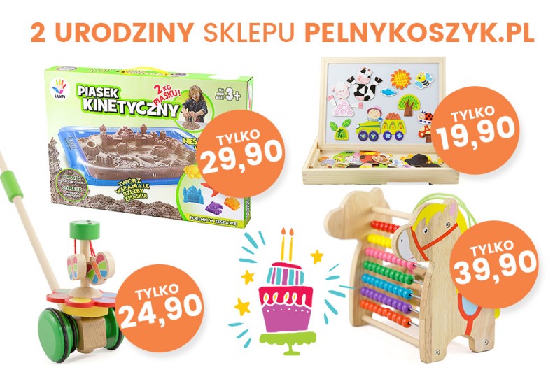 Promocje na drugie urodziny sklepu pelnykoszyk.pl !